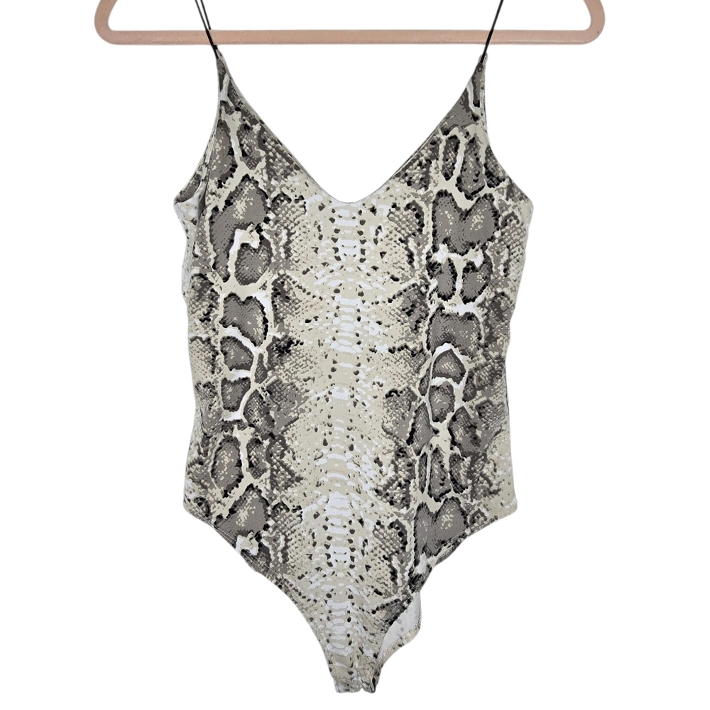 Gaze Snake Print Bodysuit